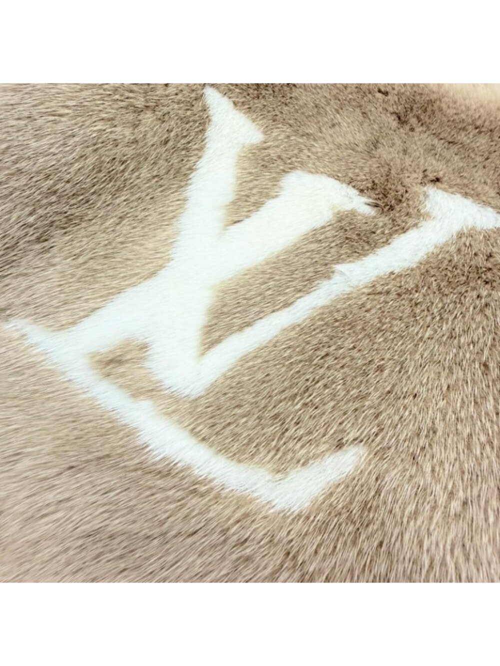 Louis Vuitton Echarpe Cold Reykjavik Cashmere Mink Scarf Beige - Picture 5 of 9